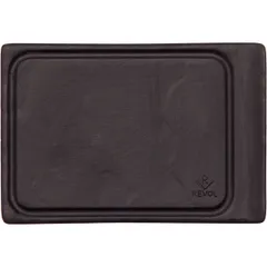 Блюдо для комплимента «Базальт» керамика ,H=10,L=115,B=80мм черный