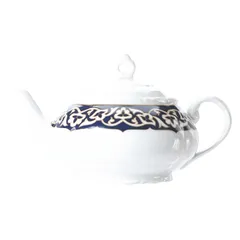 Teapot “Vostok” porcelain 0.5l D=65mm blue