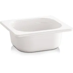 Gastronorm container (1/6)  plastic , H=10, L=17.6, B=16.2 cm  white