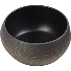 Salad bowl “Solstis Cosmos Gold” ceramics 400ml D=126,H=56mm black,gold