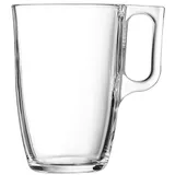 Mug “Volyuto” glass 400ml D=11.1,H=12.3cm clear.