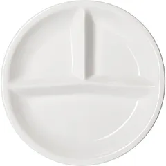 Менажница «Кунстверк» тройная фарфор D=25,H=3см белый