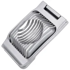 Яйцерезка(кольцами) алюмин.,сталь нерж. ,H=16,L=10,B=2см металлич., изображение 3