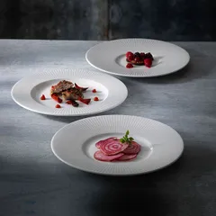 Тарелка «Виллоу» мелкая фарфор D=28,5см белый, изображение 3