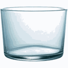 Old fashion “Chiquito” glass 230ml D=82,H=59mm clear.