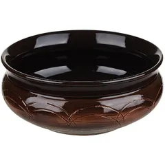 Тарелка глубокая «Скифская» керамика 0,8л D=16,H=7см коричнев.