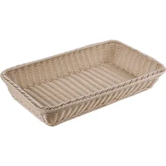 Wicker basket for bread  polyrottan , H=10, L=53, B=32.5 cm  St. tree