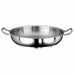 Frying pan 2 handles (induction)  stainless steel  D=450, H=65mm  metal.