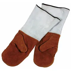 Protective mittens t-450c (pair)  grey, orange.