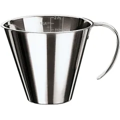 Measuring jug  stainless steel  1.5 l  D=15.5, H=15 cm  silver.