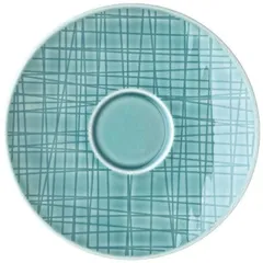 Блюдце «Меш Аква» фарфор D=12см голуб.