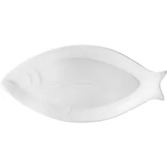 Dish “Kunstwerk” for fish  porcelain ,H=31,L=335,B=164mm white