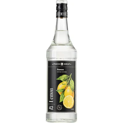 Напиток безалкогольный «Сок лимонный концентрированный» Pinch&Drop уцененный стекло 1л D=85,H=330мм, Состояние товара: Уцененный, Вкус: Лимон