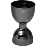 Jigger “Probar Premium Onyx” 30/60 ml  stainless steel  D=45/52, H=87mm  black