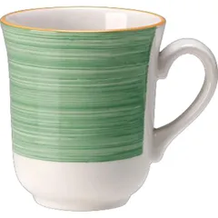 Mug “Rio Green”  porcelain  285 ml  white, green.