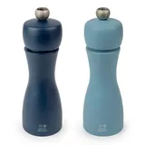 Набор мельниц для специй «Таити»[2шт] бук,сталь нерж. D=52,H=150мм синий,голуб.