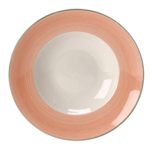 Тарелка для пасты «Рио Пинк» фарфор D=27см белый,розов.