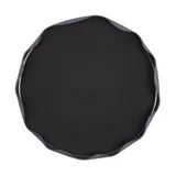 Тарелка «Вейв» с бортом фарфор D=210,H=15мм черный