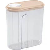 Контейнер для сыпучих продуктов с крышкой полипроп. 1,5л ,H=215,L=155,B=80мм прозр.