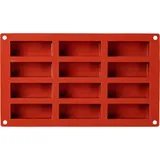 Форма кондитерская  прямоугольная [12 ячеек] силикон ,H=30,L=79,B=29мм