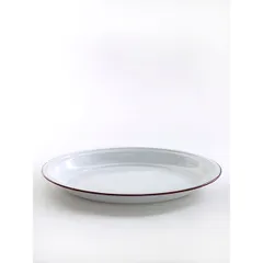 Блюдо эмалиров.сталь D=400,H=35мм белый, изображение 2