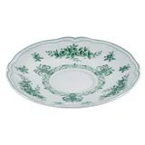 Блюдце «Нео Антирос» фарфор D=12,H=2см белый,зелен.