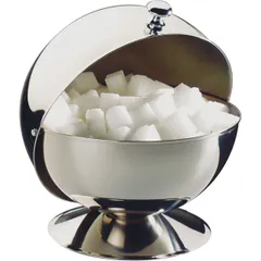 Sugar bowl stainless steel D=13.5cm