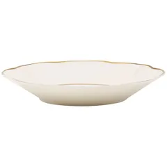 Тарелка глубокая «Анемон Голд» кост.фарф. D=21см белый,золотой, изображение 2