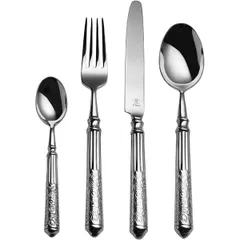 Нож столовый «Сан Ремо» хромоник. сталь ,L=24,9см хромиров., изображение 2