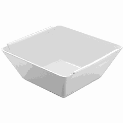 Салатник «Бомбей» квадратный фарфор 3л ,L=25см белый