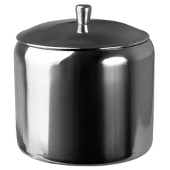 Сахарница «Проотель» с крышкой сталь нерж. 250мл ,H=8см металлич.