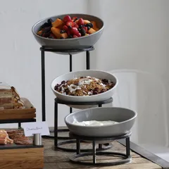 Подставка фуршетная (на 1 емкость) сталь D=21,8,H=26,5см черный, изображение 3