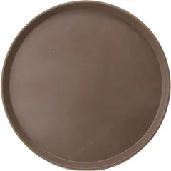 Round rubberized tray “Prootel”  fiberglass  D=27.5 cm  brown.