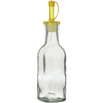 Бутылка для масла с дозатором стекло,пластик 200мл ,H=20,L=5,B=5см прозр.