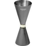 Jigger “Probar Premium Onyx” 30/45 ml  stainless steel  D=41/48, H=114mm  black