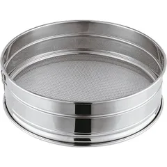 Sieve for croutons  stainless steel  D=30cm  silver.