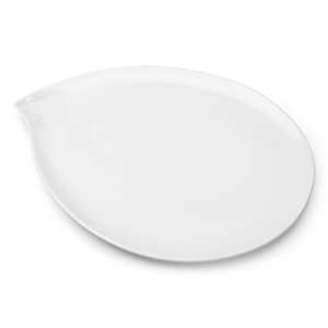 Блюдо «Пати» капля фарфор D=38,H=2,L=39,B=31см белый, изображение 2