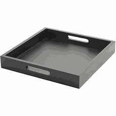 Поднос для подачи квадратный дерево ,H=6,L=40,B=40см черный