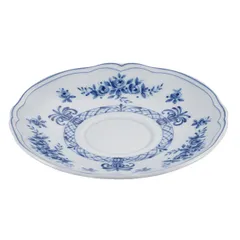 Блюдце «Нео Антирос» фарфор D=12,H=2см белый,синий