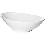 Салатник «Кунстверк» фарфор 1л ,H=60,L=256,B=155мм белый