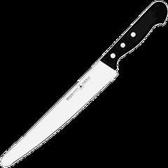 Нож кондитерский «Глория» сталь ,L=39/26,B=3см черный,металлич.