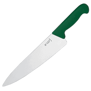 Нож поварской «Шеф» металл ,L=20см зелен.,металлич.