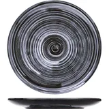 Тарелка «Маренго» мелкая керамика D=22,H=2см черный,серый