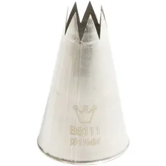 Pastry nozzle “Open star” (7 teeth)  stainless steel  D=30/11, H=50mm  steel