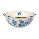 Салатник «Фиори» фарфор 350мл D=15см слон.кость,синий