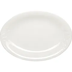 Блюдо «Мелодия» овальное фарфор ,H=35,L=320,B=230мм белый