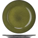 Тарелка «Млечный путь салатовый» фарфор D=26см салатов.,черный