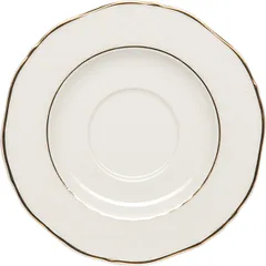 Блюдце «Афродита» фарфор D=130,H=15мм белый,золотой