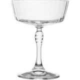 Champagne saucer “America 20x” glass 275ml D=10.7,H=14cm clear.