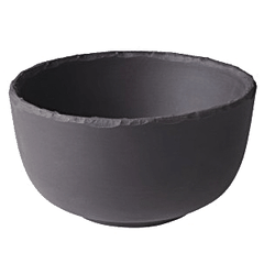 Salad bowl “Basalt” ceramics 250ml D=10,H=6cm black,matte